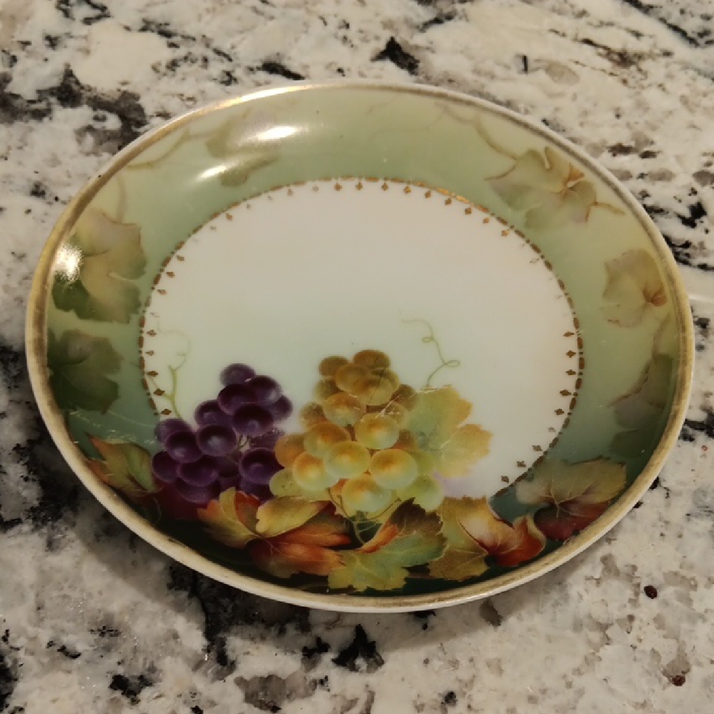 Vintage Toscana hand painted plate from Bavaria